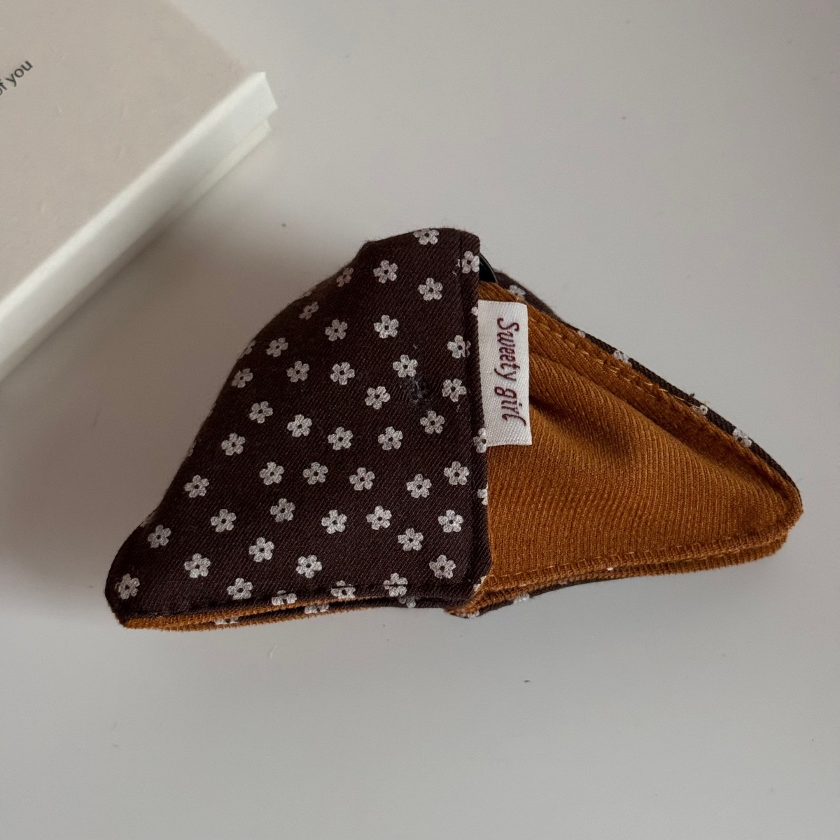 Women's Elegant Butterfly Knot Hair Clip Cute Dot Pattern Cloth Shark Clip