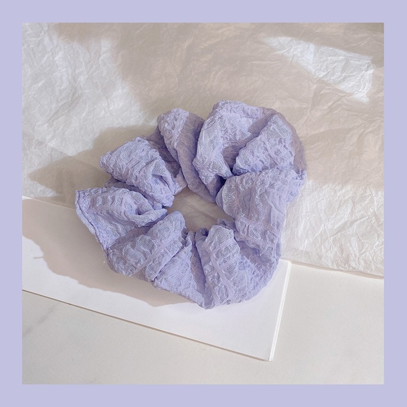 Women's Sweet Daily Winter Plush Hair Scrunchie Color Block