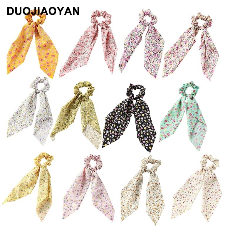 Women's Sweet Everyday Cloth Hair Scrunchie Ditsy Floral Print