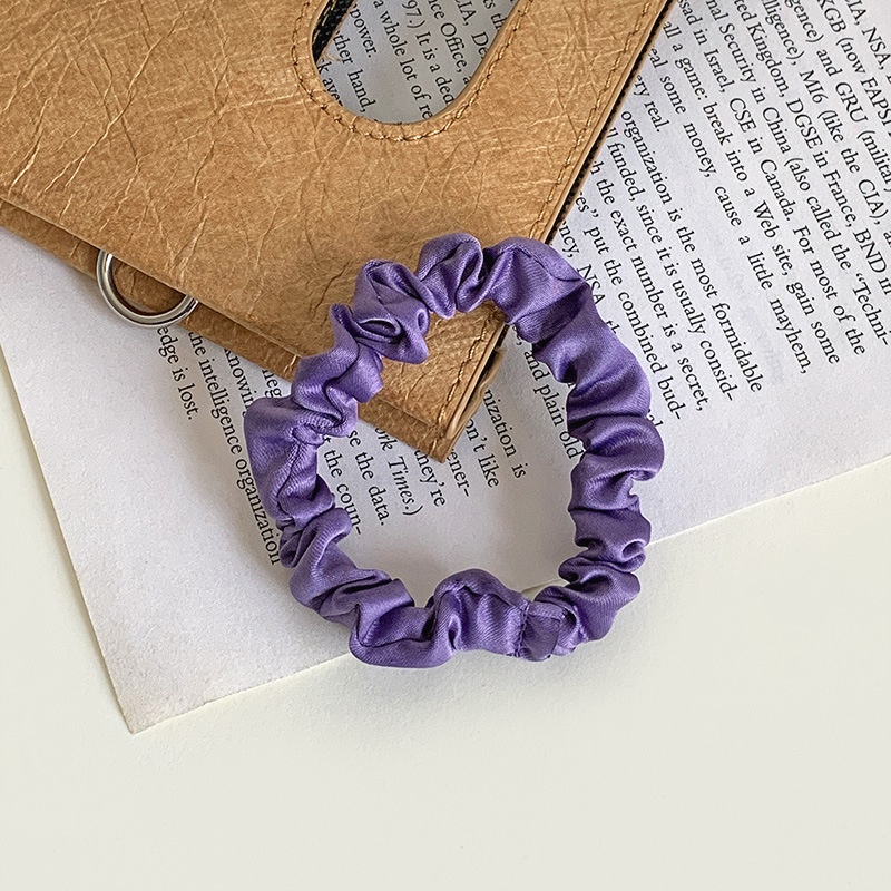 Women's Traceless Satin Hair Scrunchie Daily Wear Solid Color
