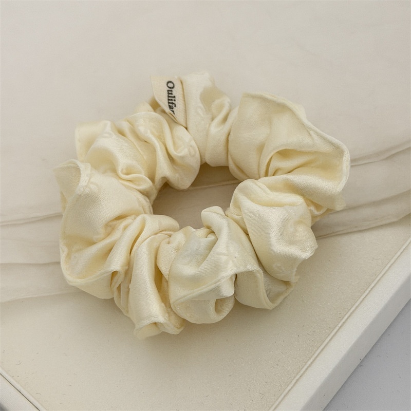 Women's Elegant Soft Satin Bow Knot Hair Tie For Everyday Wear Black