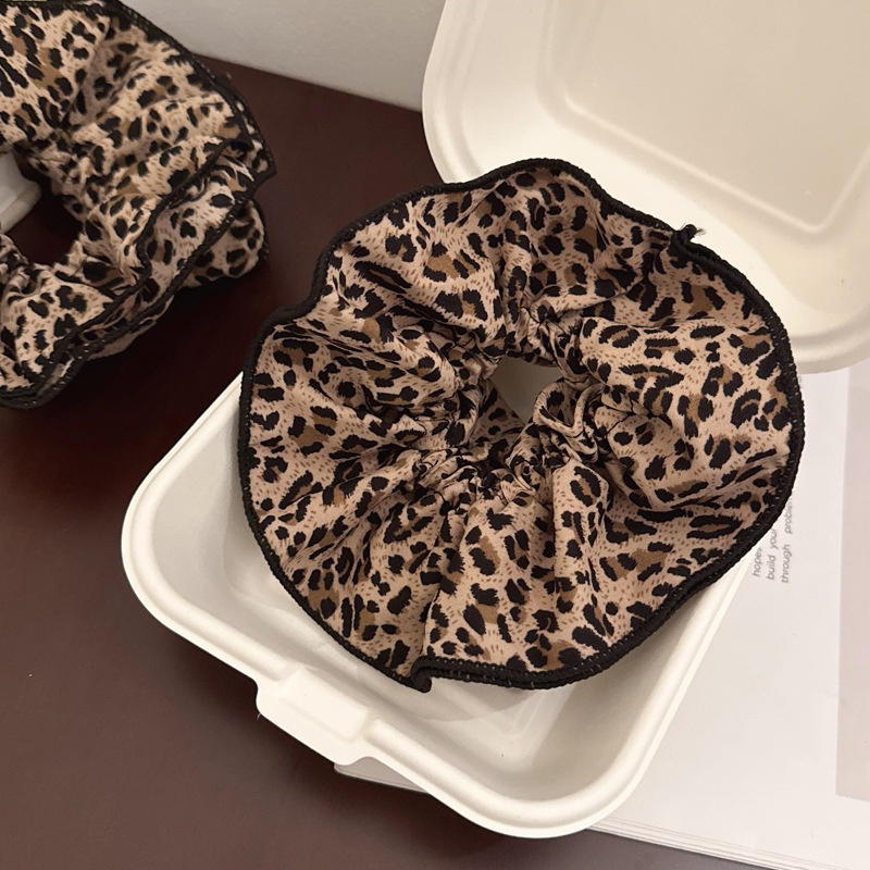 Women's Elegant Large Cloth Scrunchie Banquet Hair Tie Ditsy Floral