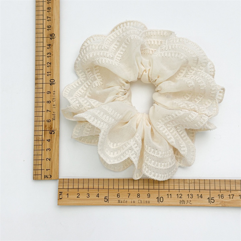 Women's Elegant Lace Scrunchie Daily Holiday Hair Tie Solid Color