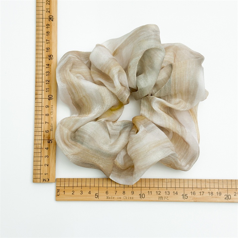 Women's Elegant Summer Chiffon Hair Bands Large Dyed Shell Pattern