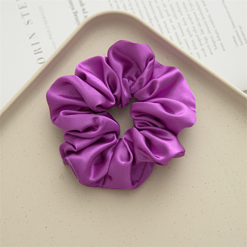 Women's Simple Handmade Cloth Hair Tie Spring Daily Solid Color