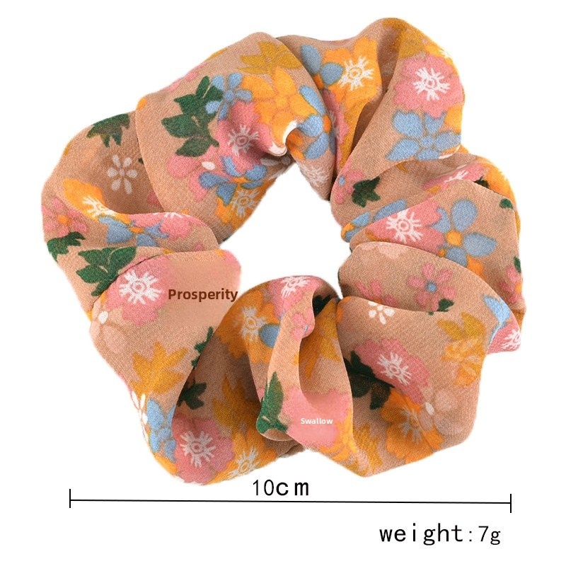 Women's Sweet Summer Cloth Hair Tie Scrunchie Multicolor Ditsy Floral