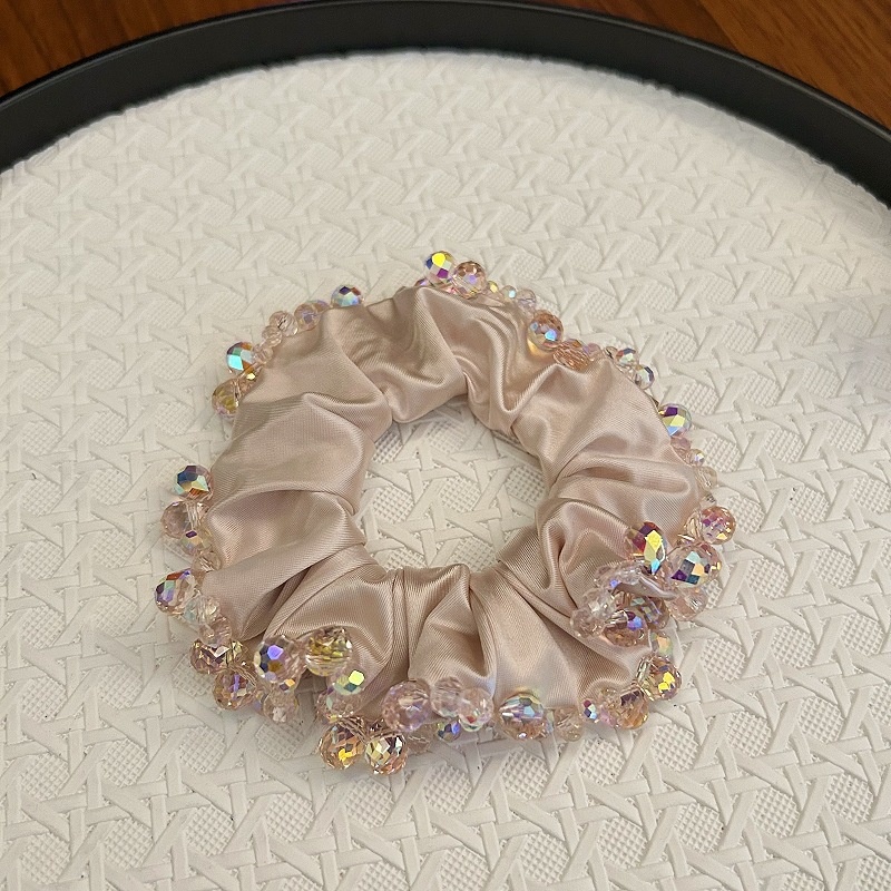 Women's Fairy Elastic Bubble Hair Tie Scrunchie Crystal Cloth