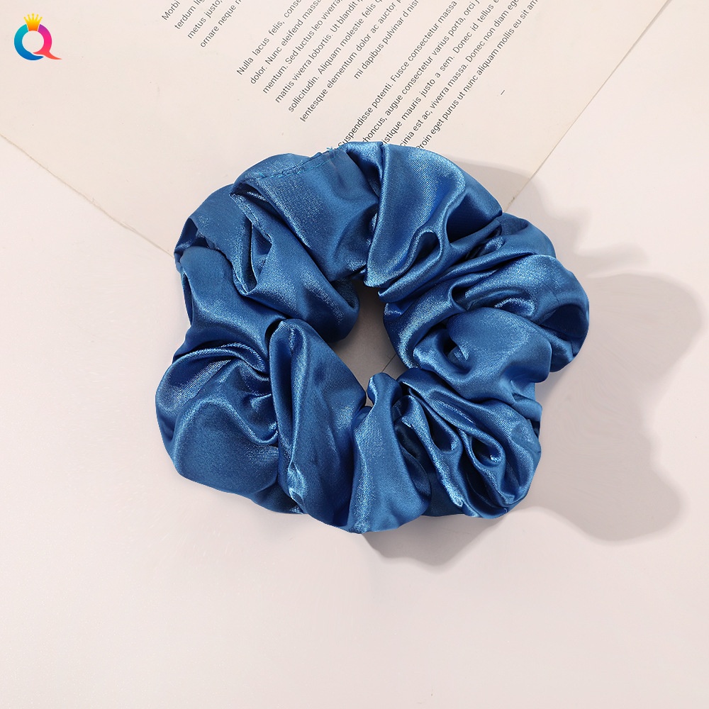 Women's Simple Daily Pleated Cloth Hair Scrunchie Solid Color