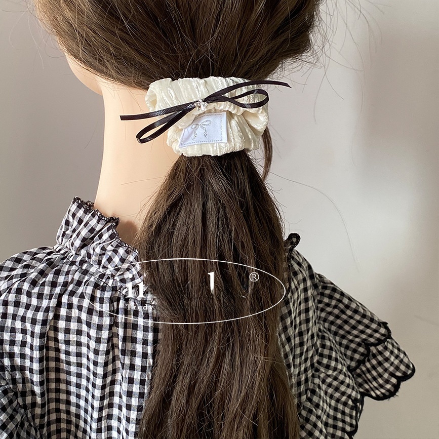 Women's Vintage Velvet Star Bowknot Hairband Elegant Ballet Ribbon Tie