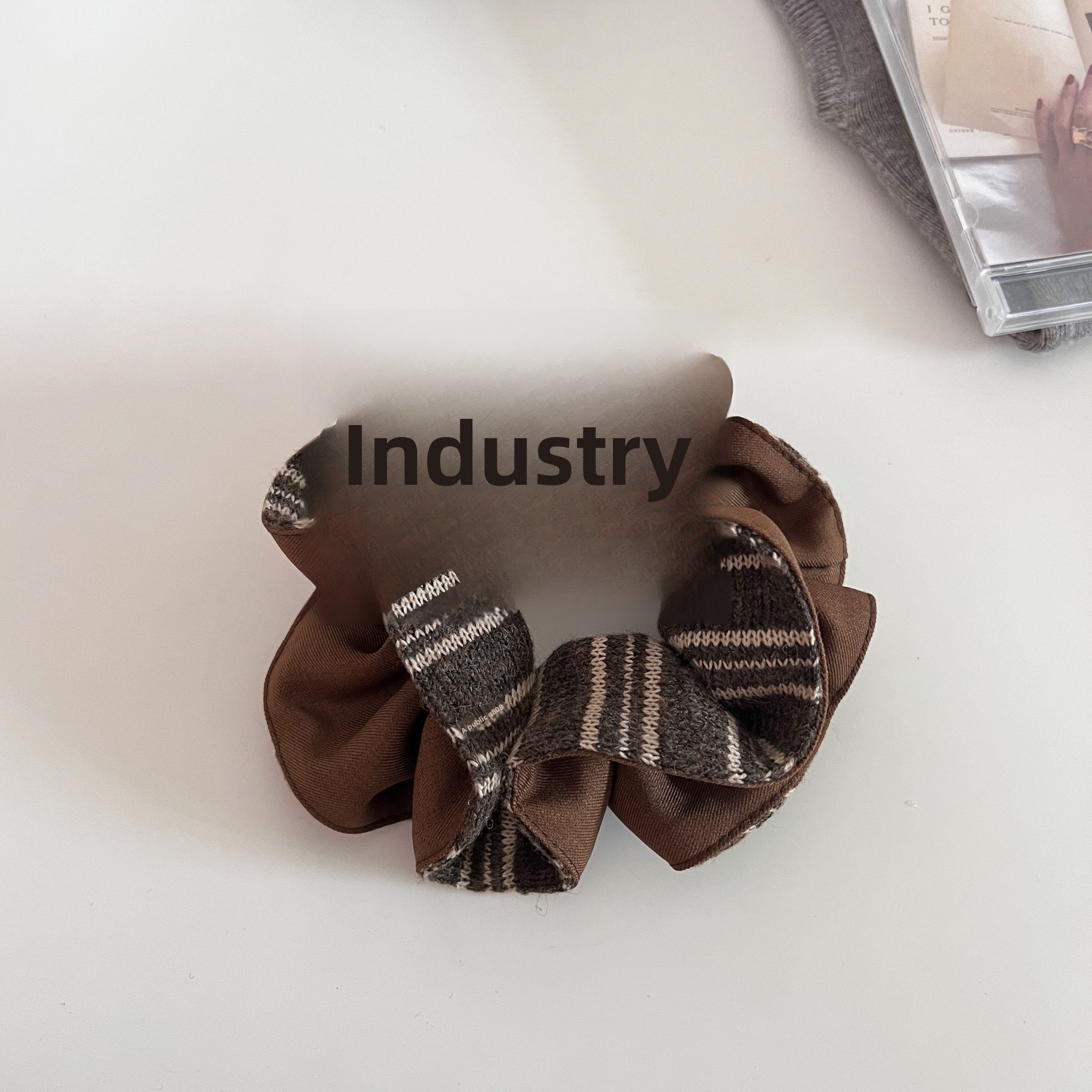 Women's Winter Warm Knitted Headband Hair Accessories Striped Patchwork