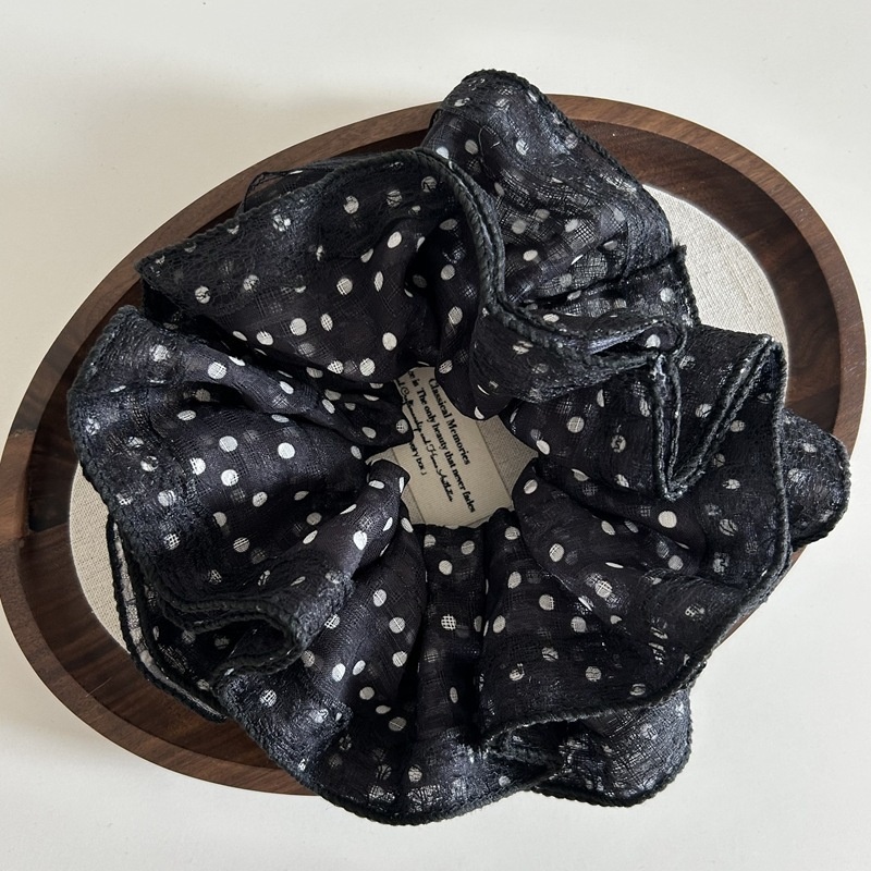 Women's Fairy Tale Lace Hair Band High-end Elegant Polka Dot Headband