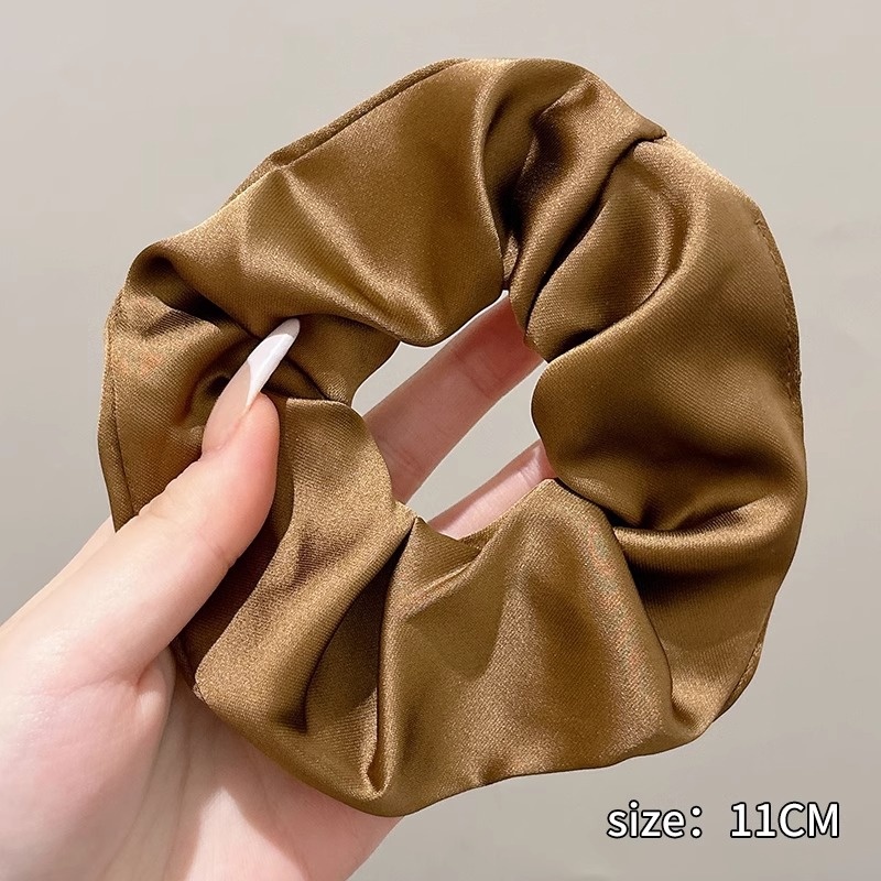 Women's High-End Oversized Satin Scrunchie Hair Accessories Printed