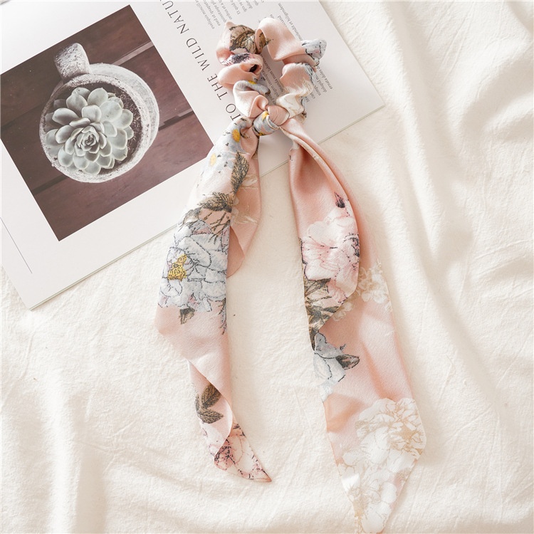 Women's Elegant Handmade Cloth Bow Knot Hair Tie Fashionable Daily Accessory
