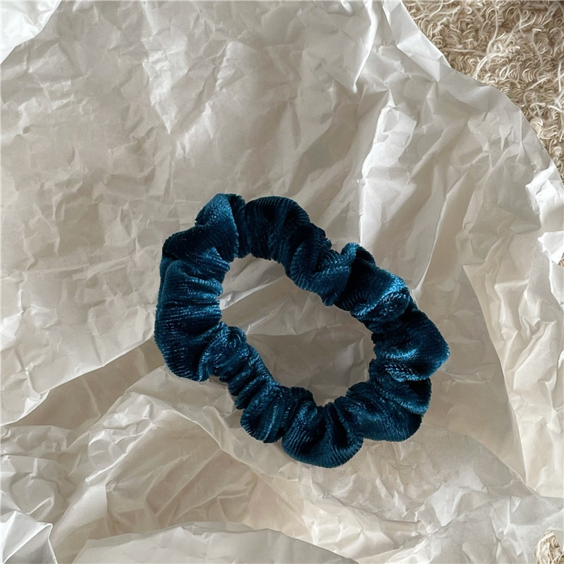 Women's All Seasons Velvet Scrunchie Hairband Daily Use Solid Color