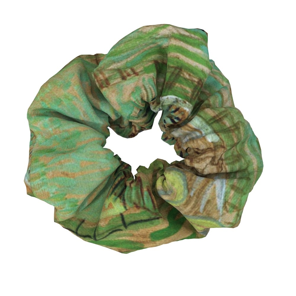 Women's Sweet Cloth Hair Ties Retro Van Gogh Floral Oil Painting