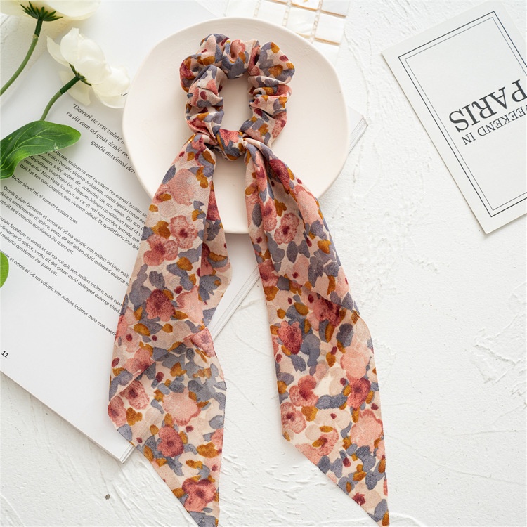 Women's Spring Casual Cloth Flower Hair Tie Pastoral Ditsy Floral