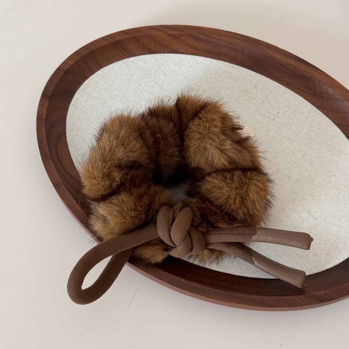 Women's Winter Flannel Ponytail Hair Ties Large Bowknot Multicolor