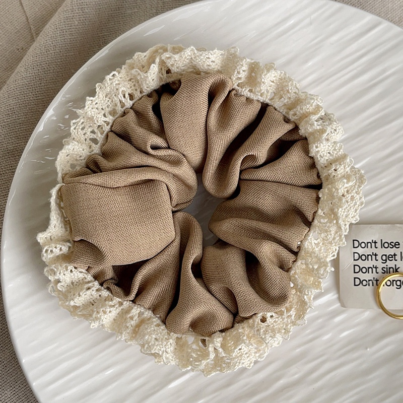 Women's Sweet Cloth Hair Tie for Holiday Street Solid Color Leopard