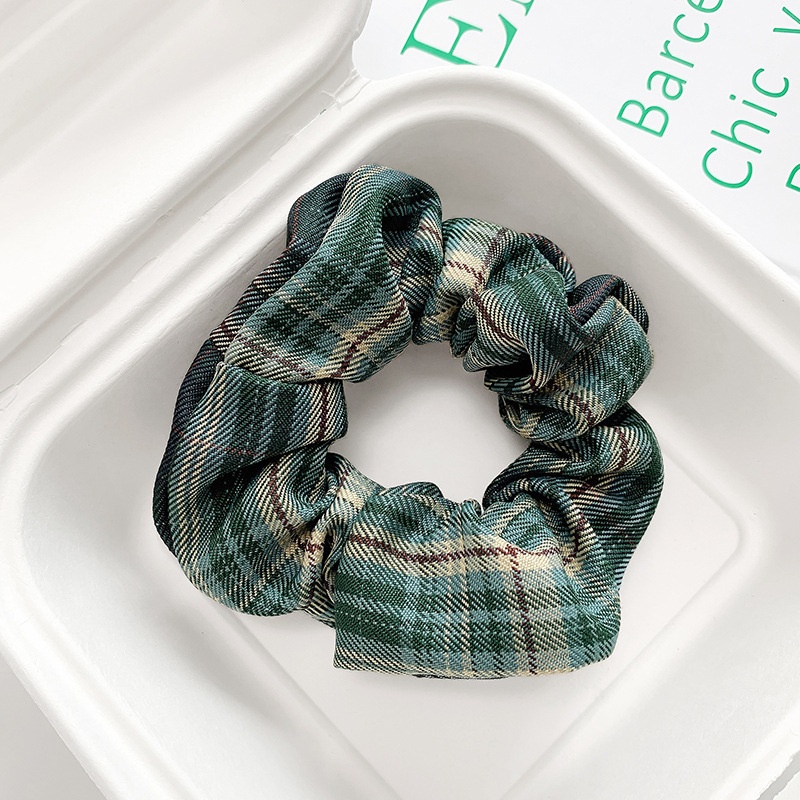 Women's Sweet Daily Winter Plush Hair Scrunchie Color Block