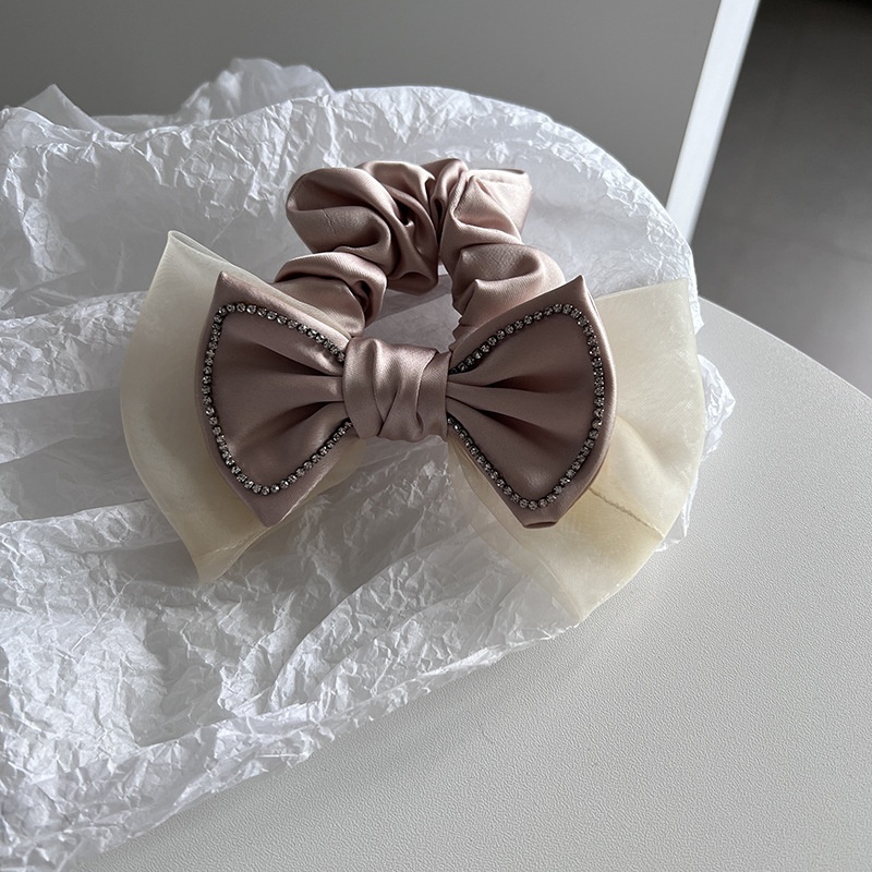 Women's Summer Weekend Lawn Cloth Hair Tie Modern Bow Knot Style