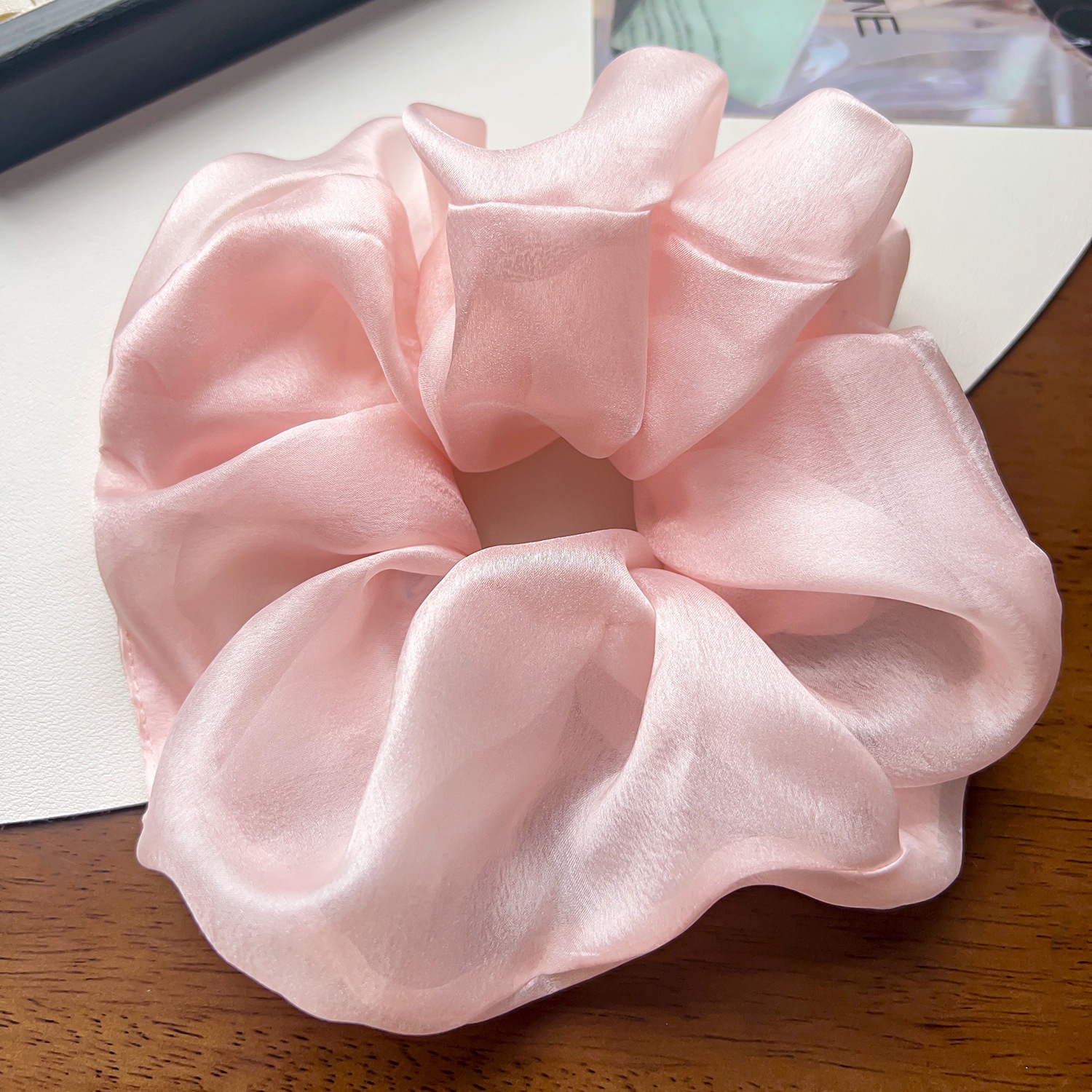 Women's Sweet All Season Cloth Hair Tie Scrunchie Solid Color