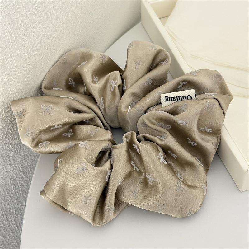 Women's Elegant Satin Hair Tie Ponytail Holder Multicolor Bowknot