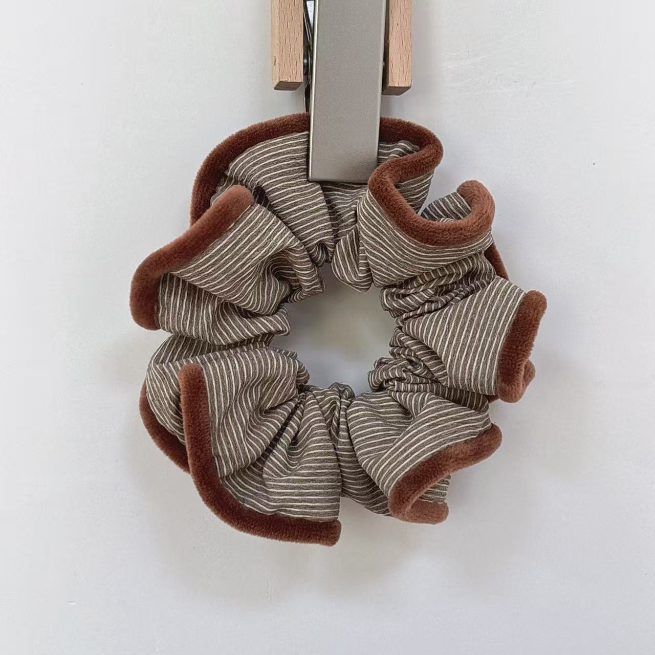 Women's Versatile Cotton Hair Scrunchies Ditsy Floral & Solid Color