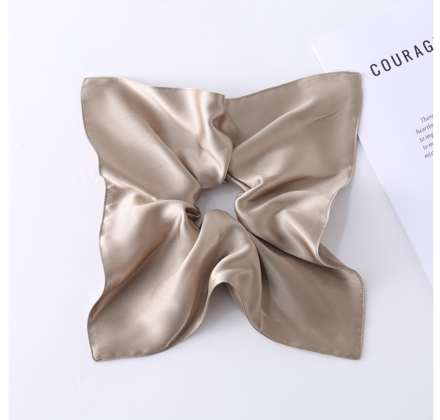 Women's Handmade Silk Windmill Hair Tie Elegant Spring Floral Headwear