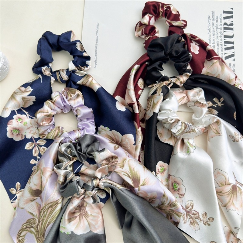 Women's Elegant Casual Party Hair Scrunchie Floral Cloth