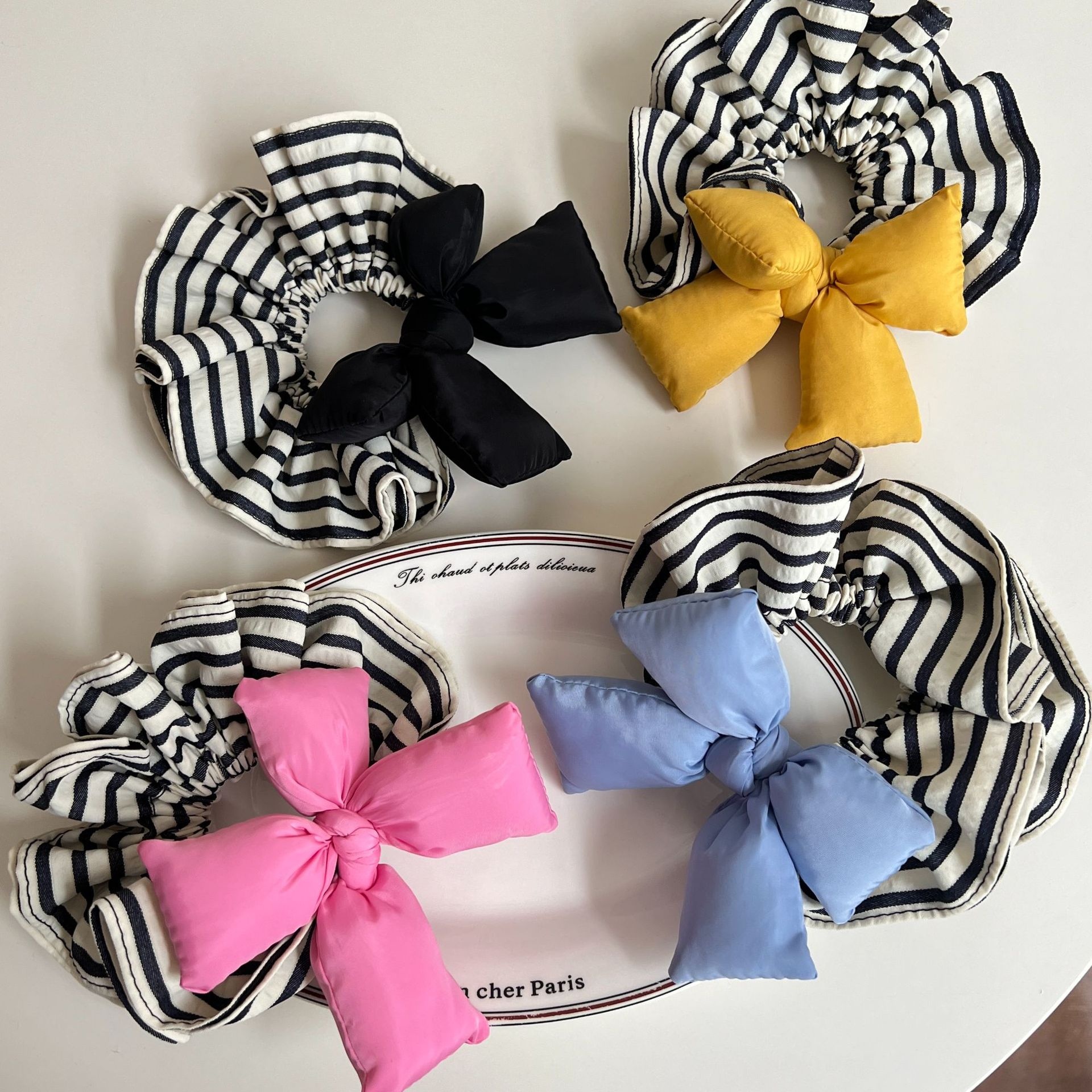 Women's Daily Cloth Hair Tie Simple Sweet Bow Knot