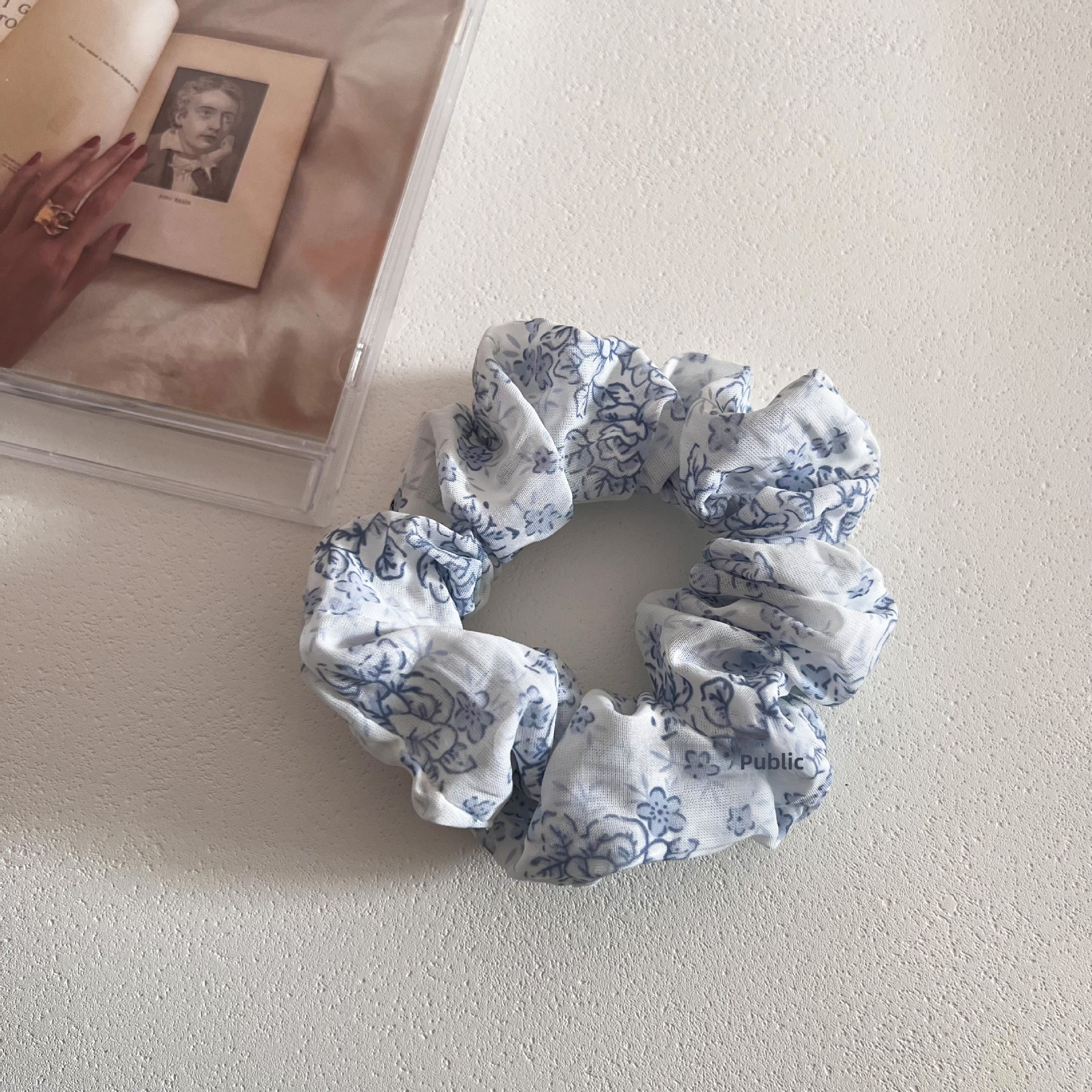 Women's Daily Simple Cloth Hair Tie Vintage Light Blue Ditsy Floral