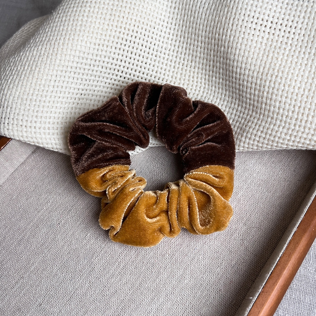 Women's Classic Color Block Cloth Hair Tie for Vacation Spring Summer