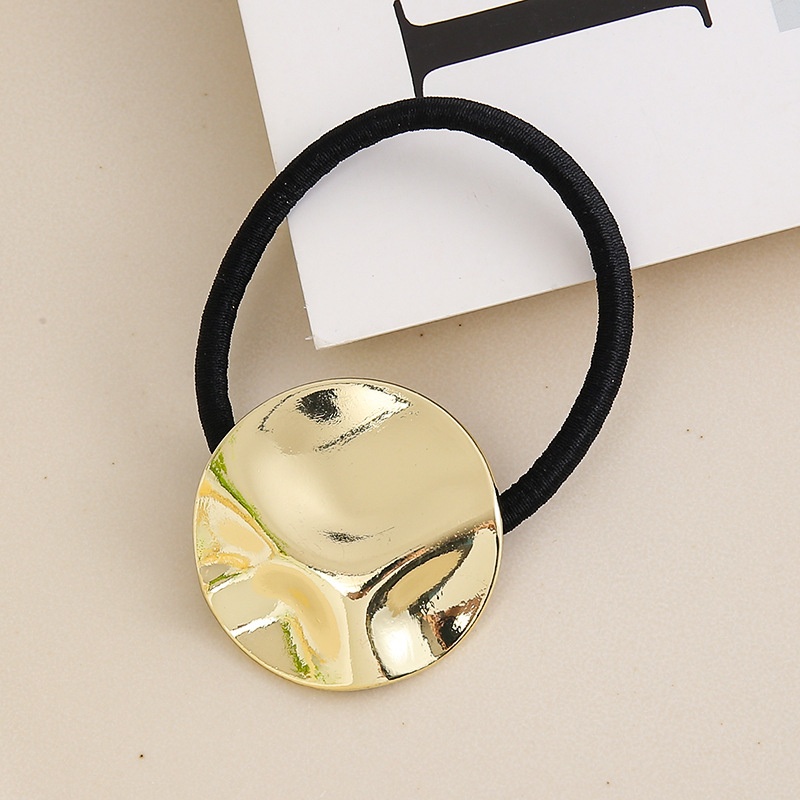 Women Metal Hair Ties Cold Tone Retro Geometric Star Heart