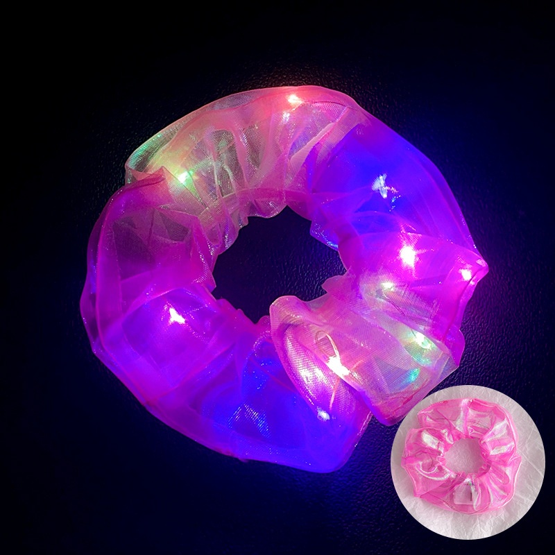 Women's Luminous Artificial Crystal Autumn Halloween Hair Tie Solid Color
