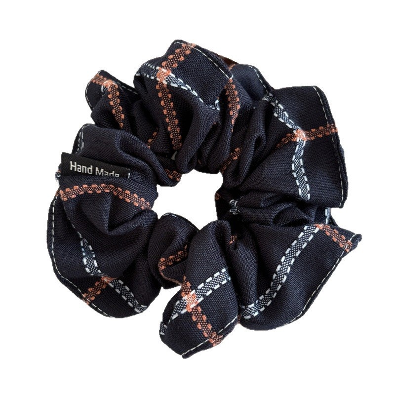 Women's Elegant Fabric Hair Bands For Stylish Buns Classic Plaid