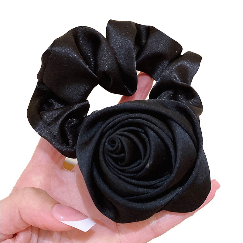 Women's Daily Elastic Hair Tie Retro Rose Flower Horse Pattern