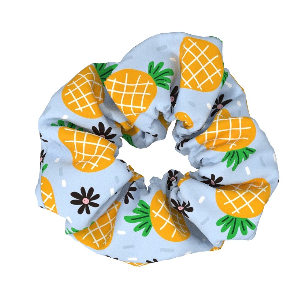 Women's Summer Fabric Hairband Daily Accessory Tropical Pineapple Print
