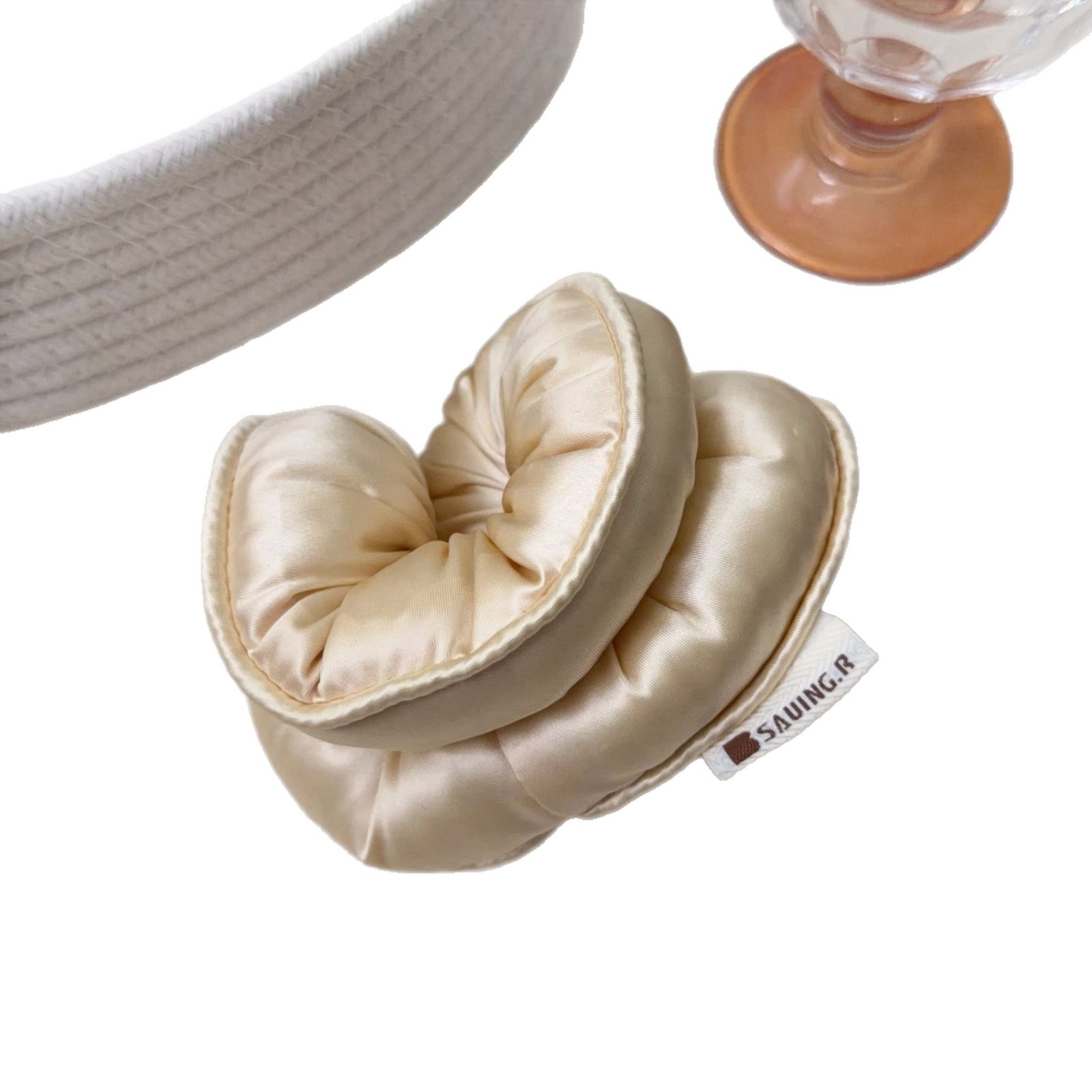 Women's Stylish Irregular Cloth Hair Tie For Spring Summer Solid Black