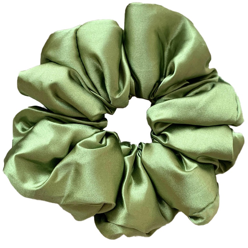 Women's Spring High-End Silky Pleated Pearl Streamer Large Hair Ring