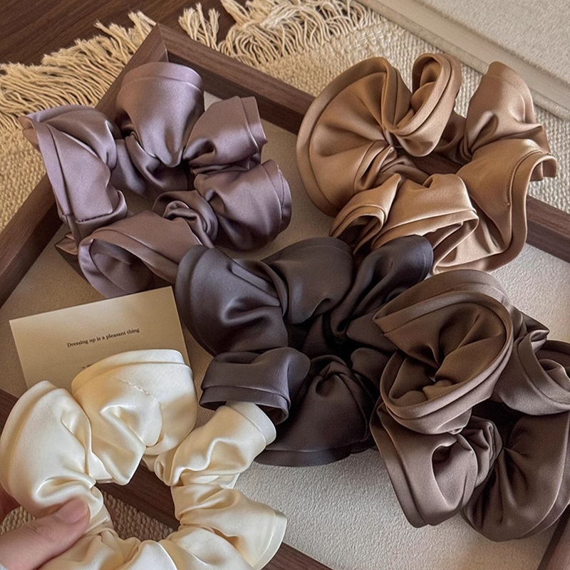 Women's Simple Commute Holiday Cloth Hair Tie Scrunchie Solid Color