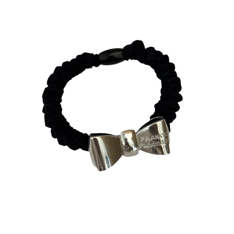 Women's Elegant Alloy Hair Tie Silver Geometric Heart