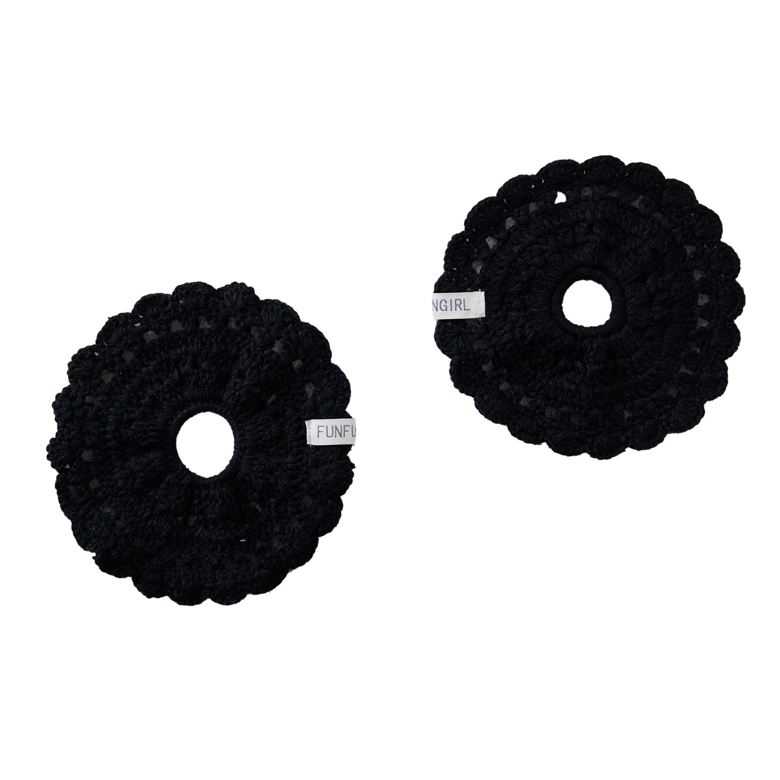 Women's Handmade Lace Knit Hairband Forest Style Autumn Winter Hair Tie