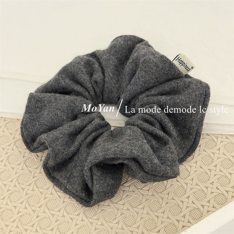 Women's Winter Knitted Wool Headband Simple Solid Color Warm Elastic Hair Band