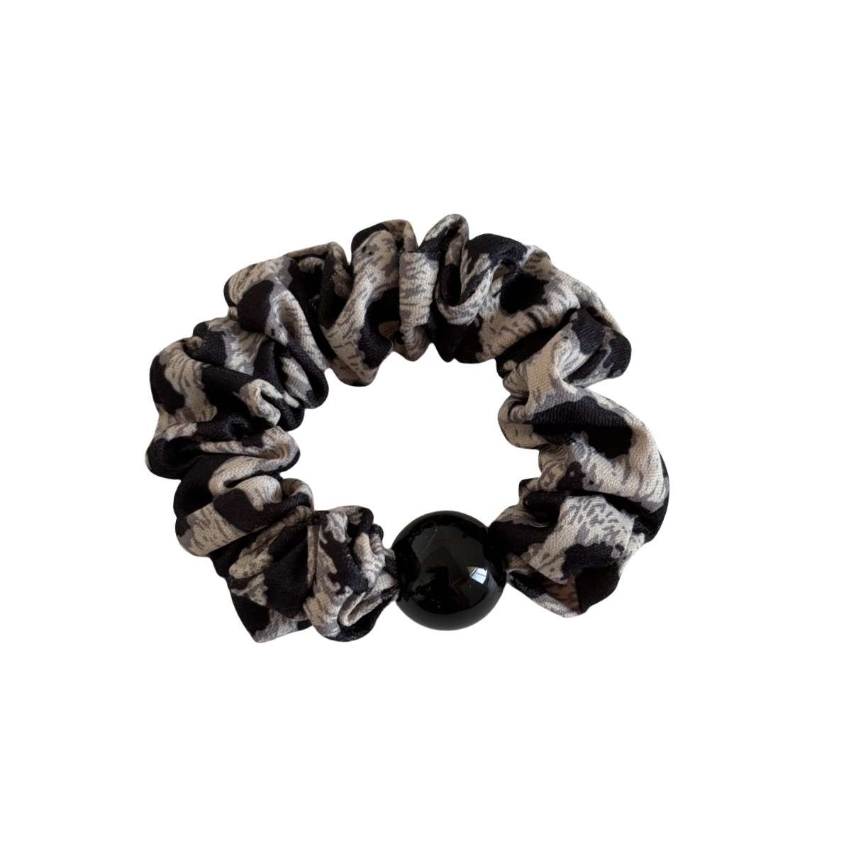 Women Girls Retro Leopard Print Elastic Hair Ties High Elasticity Cloth Bands