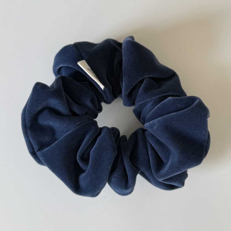 Women's Winter Velvet Elastic Bun Scrunchie Hair Tie Solid Color