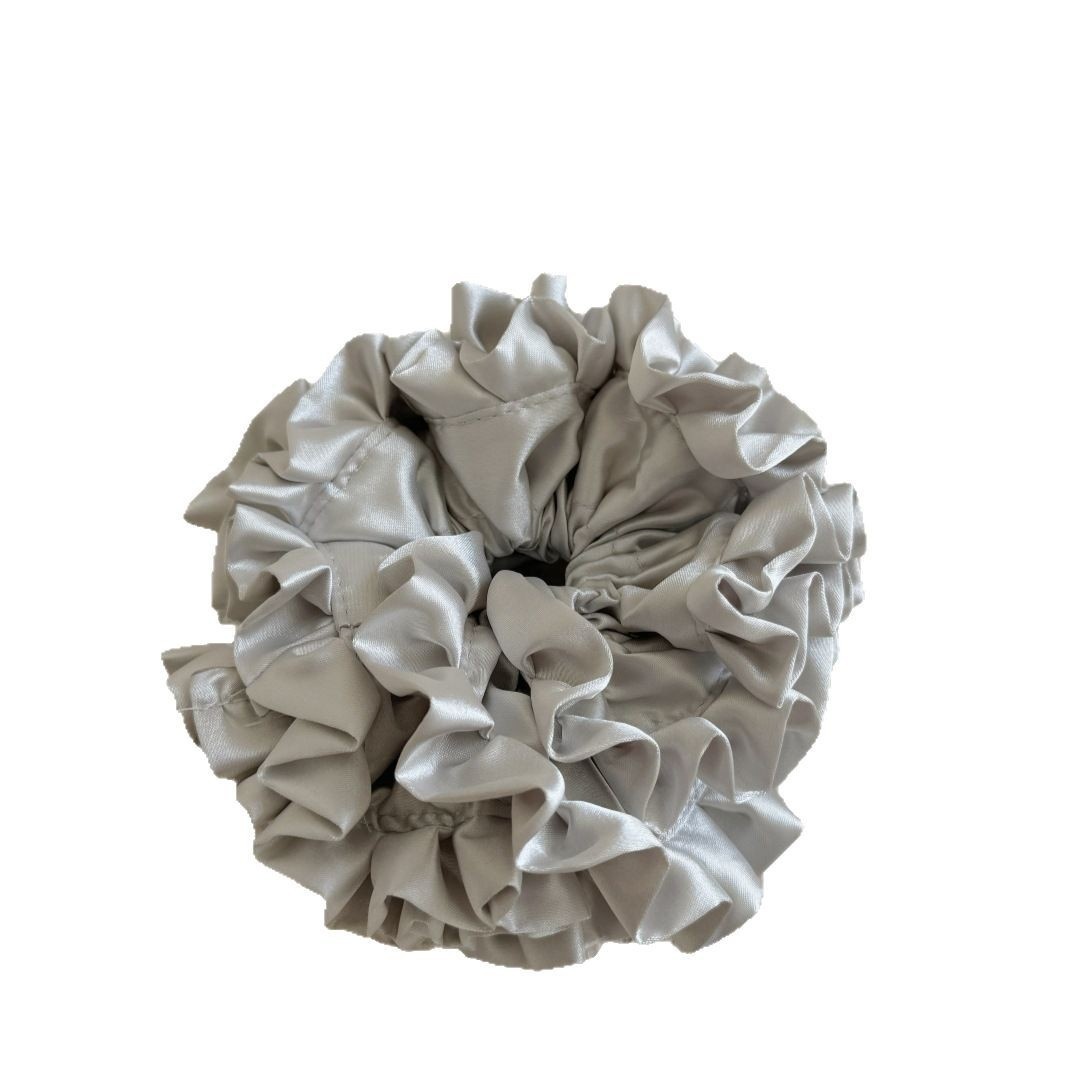 Women's Spring French Style Cloth Hair Tie Red Flower Pattern