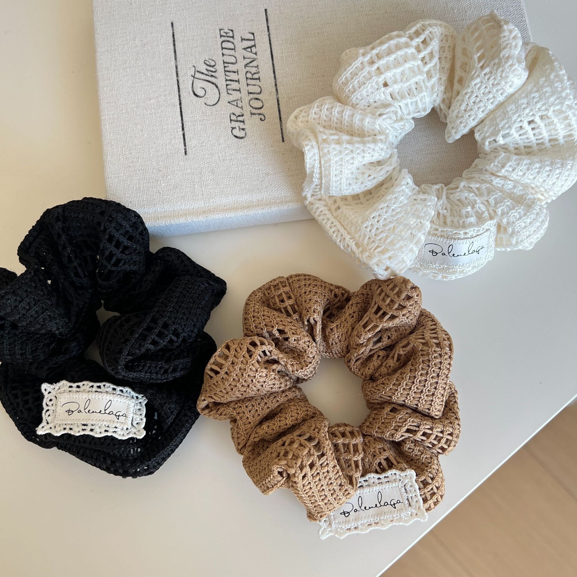 Women's Face-Slimming Extra Large Cloth Bun Scrunchie Solid Color