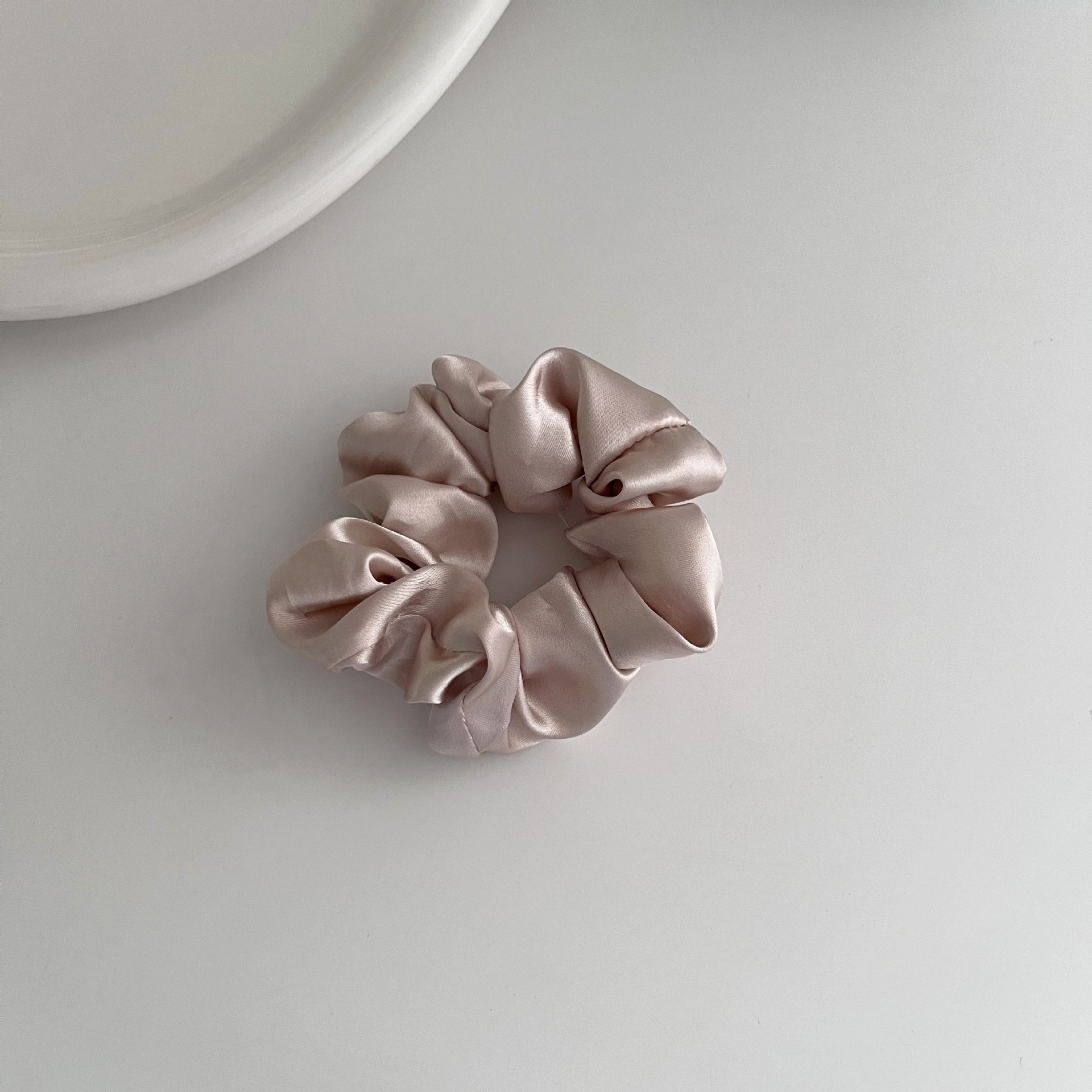 Women's Noble Satin 3D Flower Headband For Styling Champagne Rose