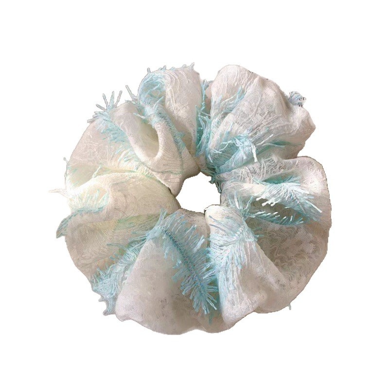 Women's Spring Cotton Hair Tie Accessories Elegant White Lace