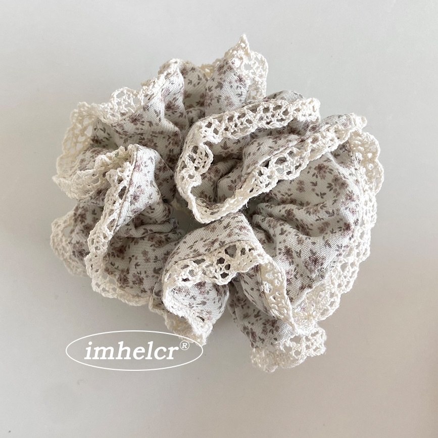 Women's Spring Cloth Hair Band For Daily Wear Beige Ditsy Floral